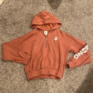 Womens cropped 1/4 zip Billabong hoodie